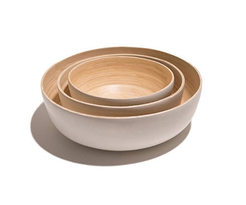 Bát Tre Cuốn đựng Salad/món trộn/hoa quả/đồ khô (Bamboo Salad Bowl) 0